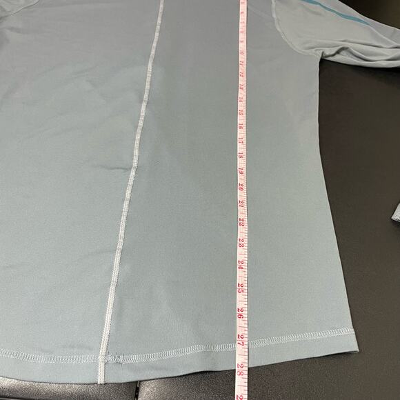 Columbia Trail Flash Half Zip Shirt Mens Small Gray Ash Omniwick Pullover Top - Picture 8 of 12